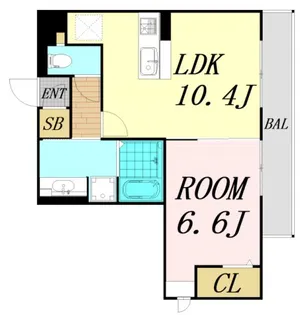 大阪府大阪市東淀川区西淡路4丁目【アパート】の間取り