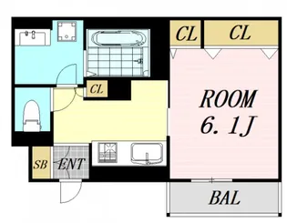 グリーンサイド野田【1階】の間取り