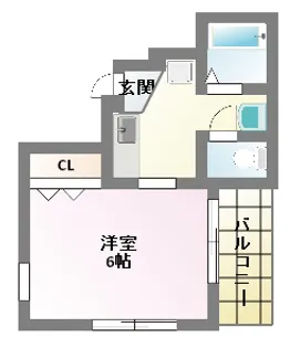 ベルメゾン天満【2階】の間取り
