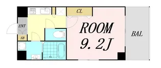 グランロード都島【9階】の間取り
