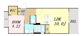 ウェルスクエア都島中通【4階】の間取り