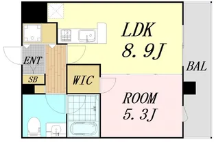 大阪府大阪市北区東天満2丁目【マンション】の間取り