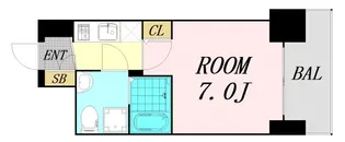 アドバンス心斎橋ラシュレ【9階】の間取り
