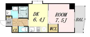 アクアスイート新大阪【8階】の間取り