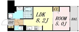 ザ カーム【7階】の間取り