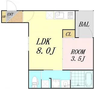 F asecia Sphale【1階】の間取り