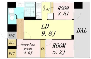 Grand Luce【8階】の間取り