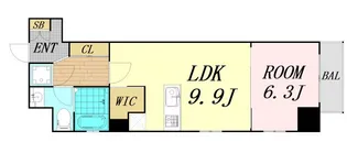 アーデン京町堀イースト【7階】の間取り