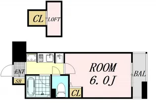 エステムコート大阪城前・OBPリバーフロント【7階】の間取り