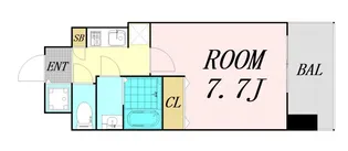 大阪府大阪市東成区中本2丁目【マンション】の間取り