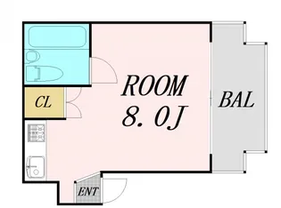 トレンディ新大阪【4階】の間取り