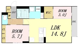Clashist新森【2階】の間取り