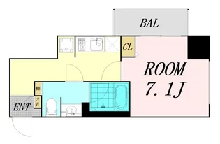 フォレステージュ北堀江【5階】の間取り