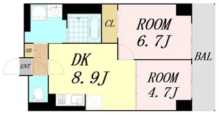 リアライズ今里南【3階】の間取り