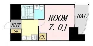 セレニテ梅田北【12階】の間取り