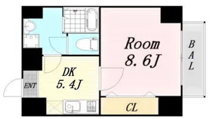 ES-Grande大阪同心【5階】の間取り