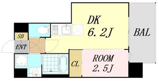 セレニテ天六ミラク【4階】の間取り