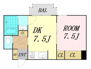 SAKAI-BM南堀江【3階】の間取り