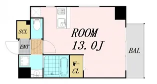 アバンティ桜宮【9階】の間取り