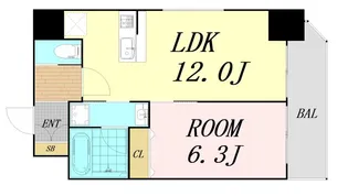 スプランディッド安土町【4階】の間取り