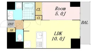 CAVANA梅田北【5階】の間取り