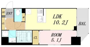 K-NEXT南森町【6階】の間取り