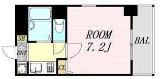 サンイースト江坂【5階】の間取り