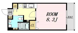 ドライバウム江坂【9階】の間取り