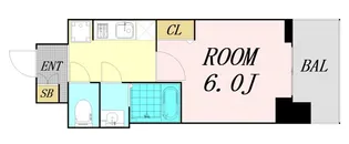 ファステート難波ラグジュ【3階】の間取り