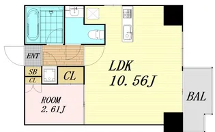 ドリームネオポリス桜ノ宮【6階】の間取り
