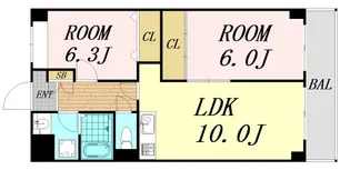 タイガーマンション【2階】の間取り
