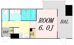 大阪府大阪市中央区安堂寺町2丁目【マンション】の間取り