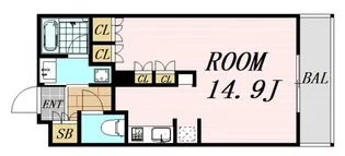 大阪府吹田市広芝町【マンション】の間取り