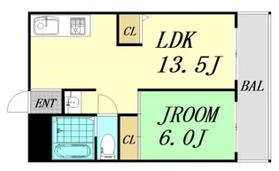 レジデンスパーシモン【4階】の間取り