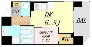 ソルテラス阿波座ウィズ【11階】の間取り