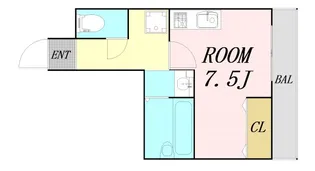 大阪府大阪市淀川区西中島1丁目【マンション】の間取り