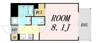 S-RESIDENCE西長堀【10階】の間取り