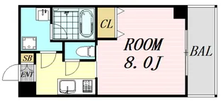 エルソル江坂【4階】の間取り