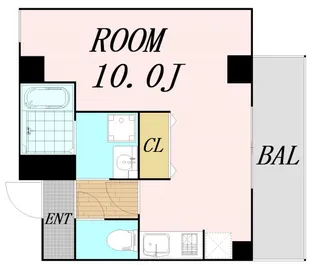 フィオーラマンション天王寺【9階】の間取り