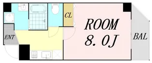 フィオーラマンション天王寺【6階】の間取り