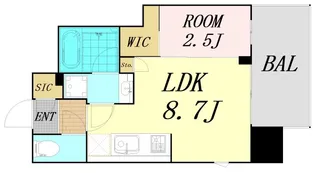 シーズンフラッツ福島【9階】の間取り