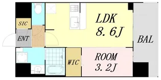 プレサンス東淀川駅前プロ—シェ【3階】の間取り
