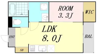 S-MOVE三国【2階】の間取り