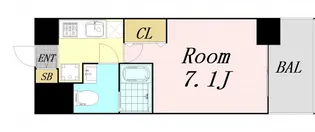 ラクラス新大阪【9階】の間取り