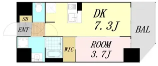 大阪府大阪市旭区森小路1丁目【マンション】の間取り