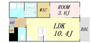大阪府大阪市北区黒崎町【マンション】の間取り