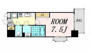 Luxe都島3【6階】の間取り