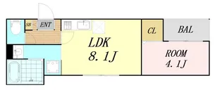 JIN Residence吹田【3階】の間取り