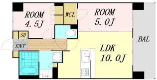 SK RESIDENCES SHINSAIBASHI【3階】の間取り