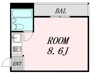 ウィン天六【2階】の間取り